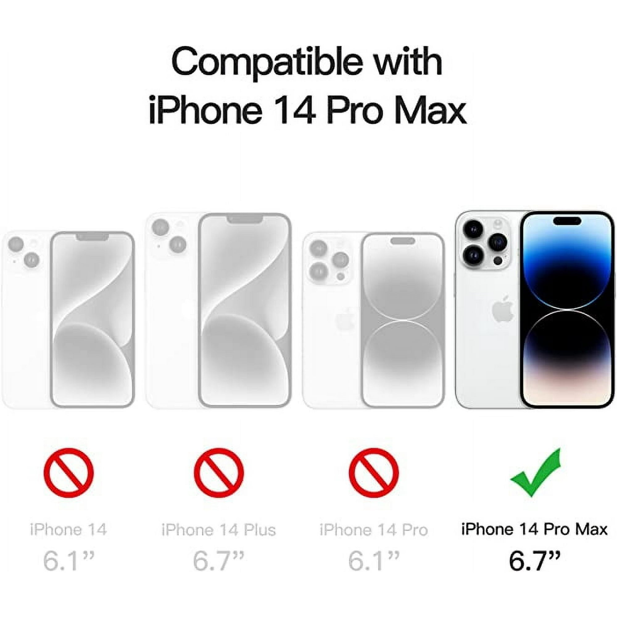 Entronix Anti-Spy Privacy Screen Protector Compatible with iPhone 14 Pro Max - 3-Piece Combo