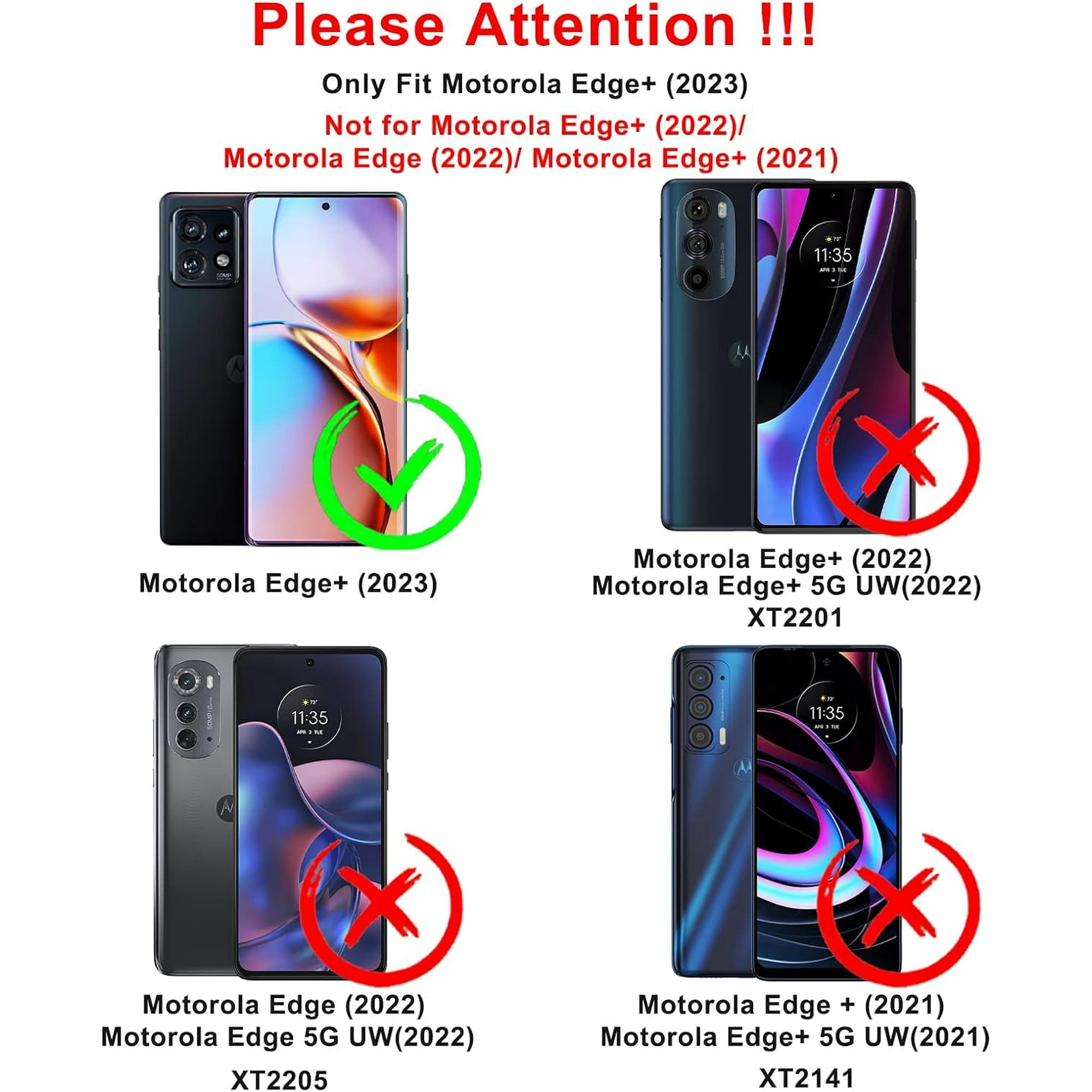 Entronix Case Compatible with Moto Edge Plus 2023 - Triple-Layer Heavy Duty Protection