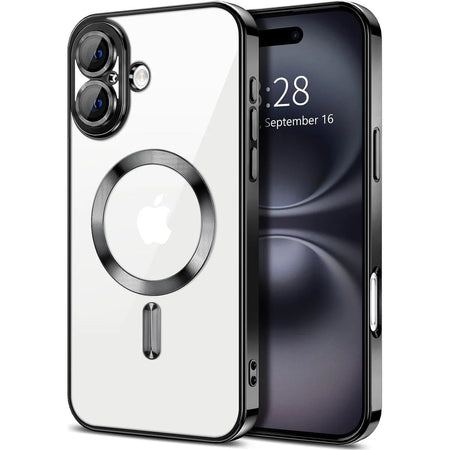 Entronix Apple iPhone 16 Plus [Magnetic-Compatible] Case - Clear & Shiny, - Entro Retail