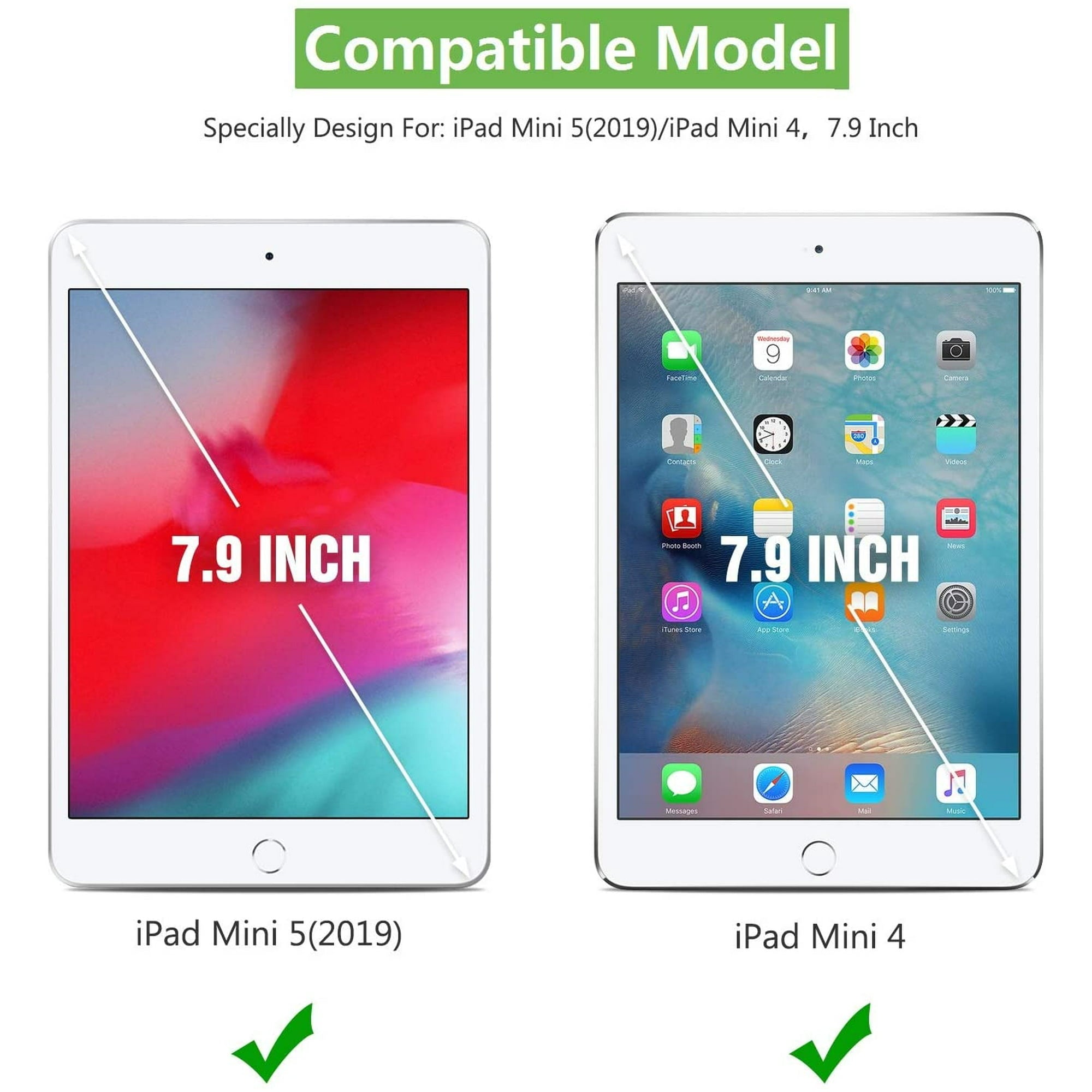 Entronix Case Compatible with iPad Mini 7.9" (5/4th Gen) - 360º Rotating Cover