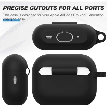 Entronix Apple AirPods Pro 1st/2nd Gen Case - Liquid Silicone Cover, - Entronix