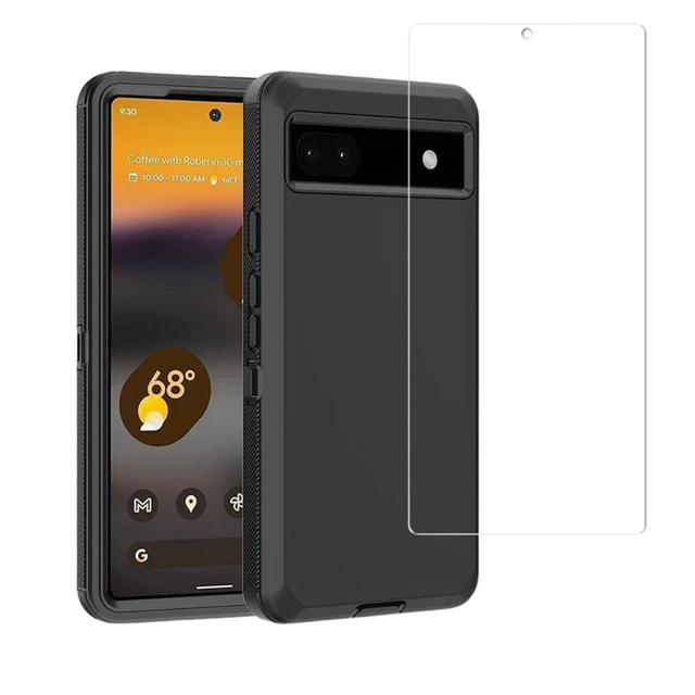 BUPixel6AHeavyDutyBlack1TGClear1Cam