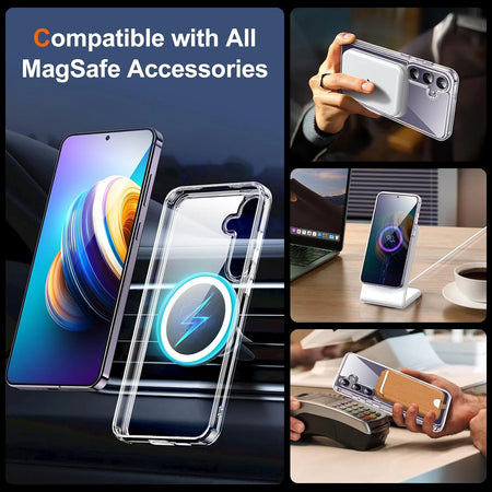 Entronix Samsung Galaxy S25 [Magnetic-Compatible] Crystal Clear - Sturdy Case - Entronix