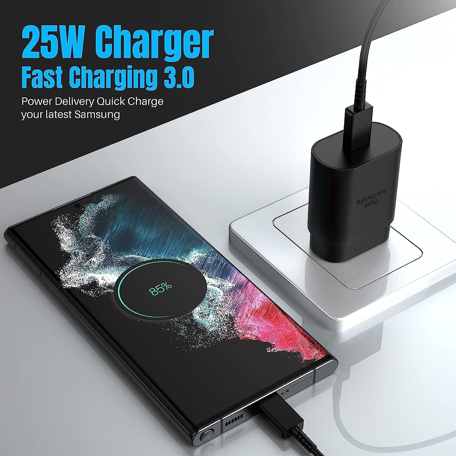 Entronix 25W USB-C Wall Charger - 2-Pack Fast Charging Adapter for iPhone, Pixel, and Galaxy