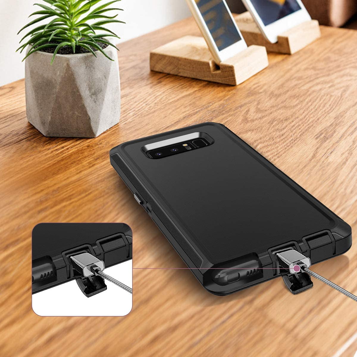 Entronix Bundle Compatible with Galaxy Note 8 - Heavy Duty Case & 1 Clear Screen Protector