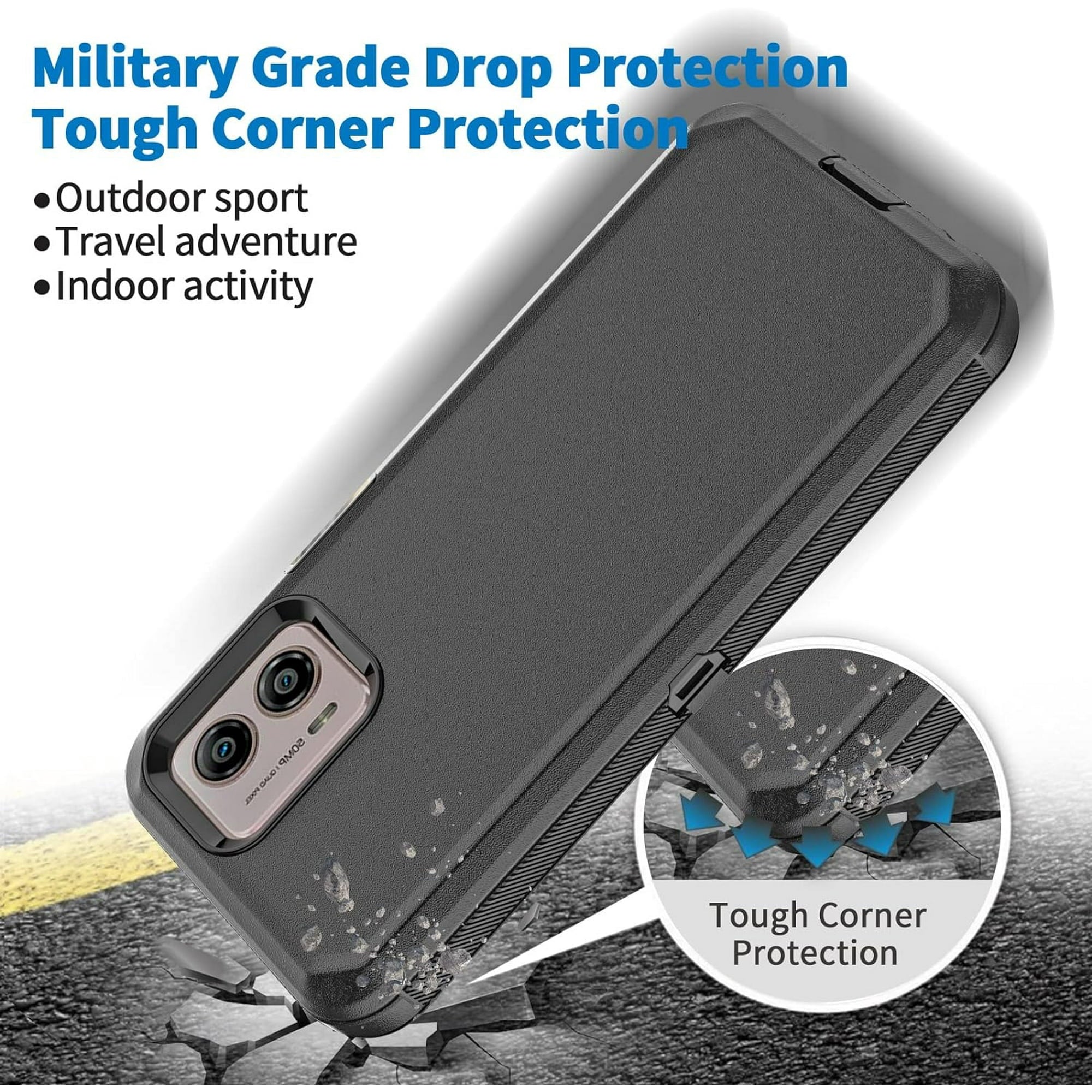 Entronix Case Compatible with Moto Edge Plus 2023 - Triple-Layer Heavy Duty Protection