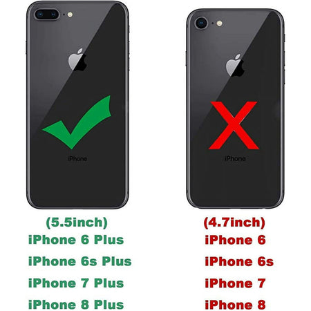 Entronix Apple iPhone 8 Plus/7 Plus Crystal Clear Case - Glitter - Entronix