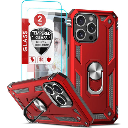 Entronix Apple iPhone 11 Pro Case - Guard Ring Holder & 2 Clear Screen Protectors - Entro Retail