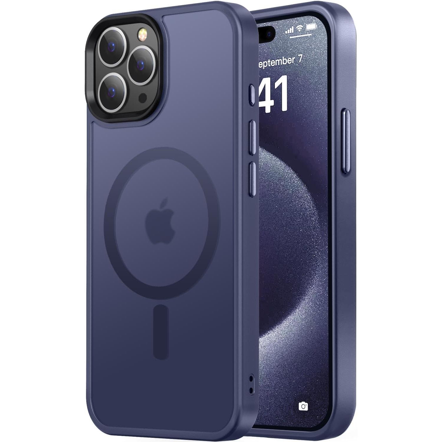 Entronix [Magnetic] Case Compatible with iPhone 14 Pro - Translucent Frosted Matte