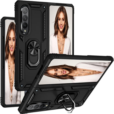 Entronix Samsung Galaxy Z Fold 5 Case - Guard Ring Holder, Dual Layer Protection - Entro Retail