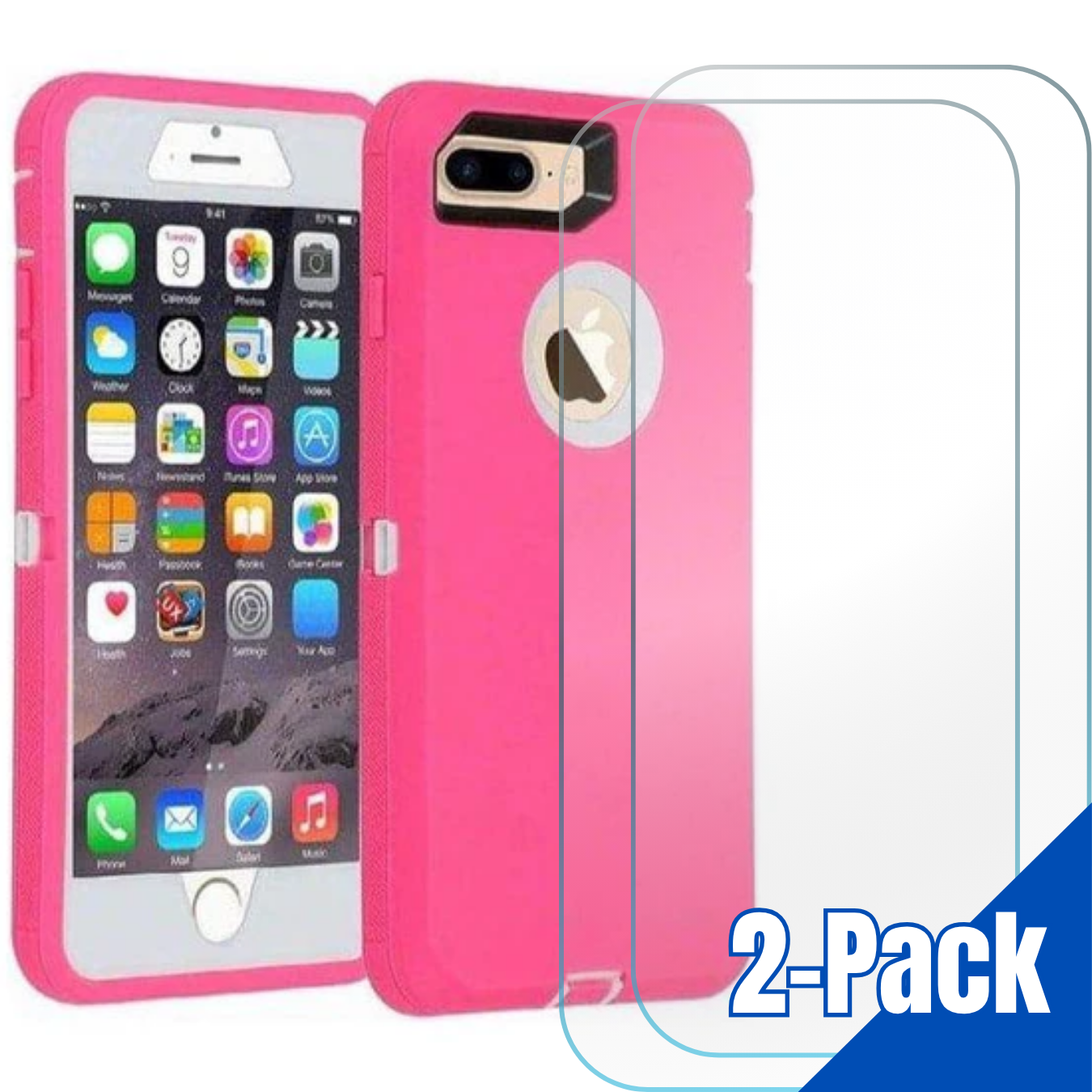 BU i8 Plus Heavy Duty - Pink 2TGClear