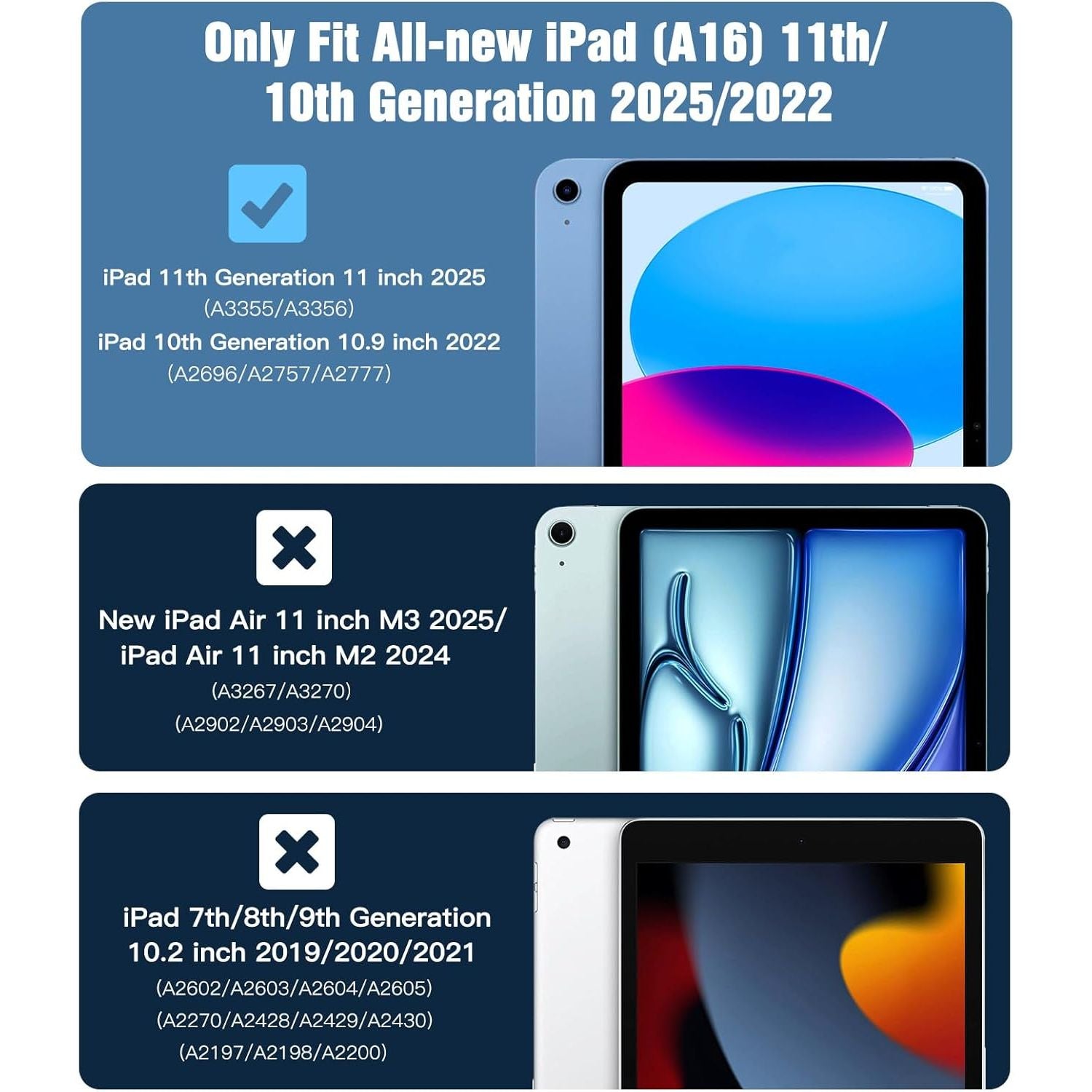 Entronix Clear Screen Protector Compatible with iPad A16 11" (11th Gen) - 2-Piece Combo