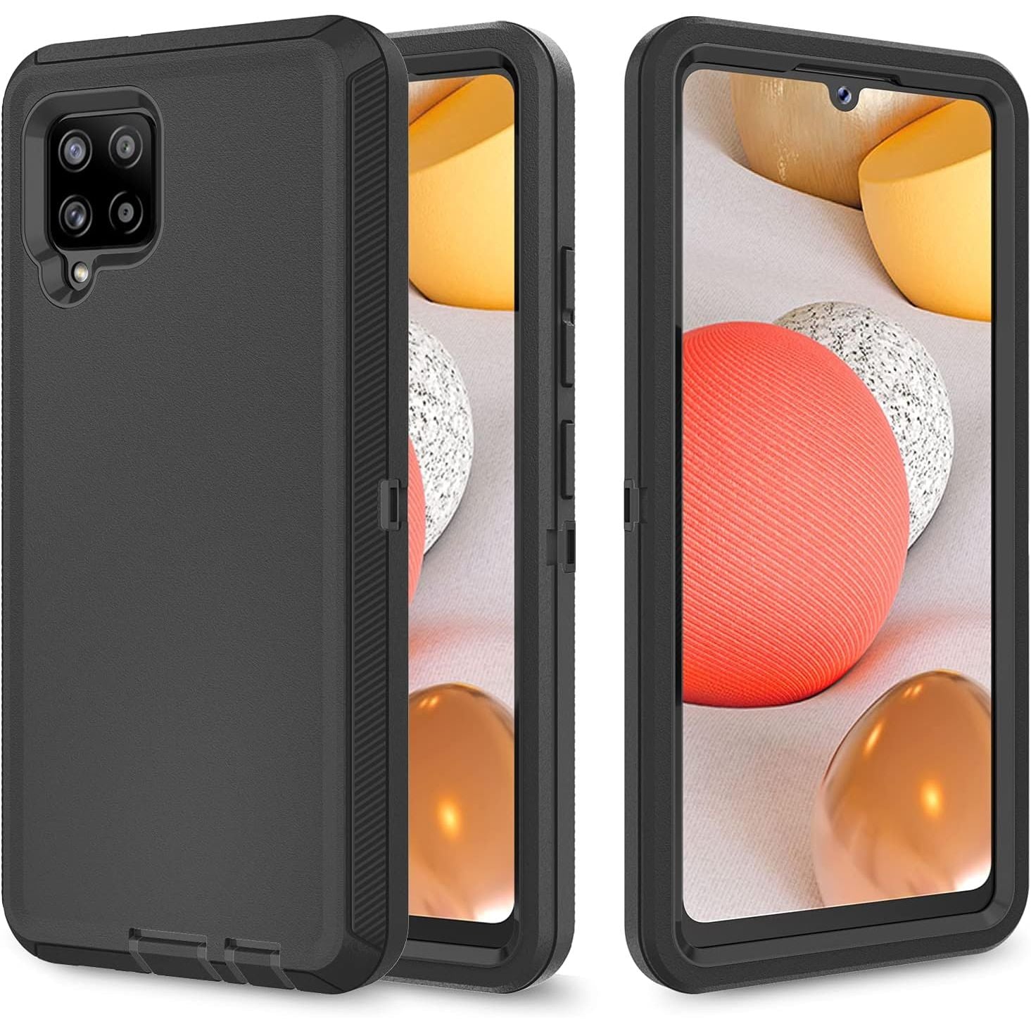 Entronix Heavy Duty Case for Samsung Galaxy A12, Triple-Layer & Full Protection, - Entro Retail