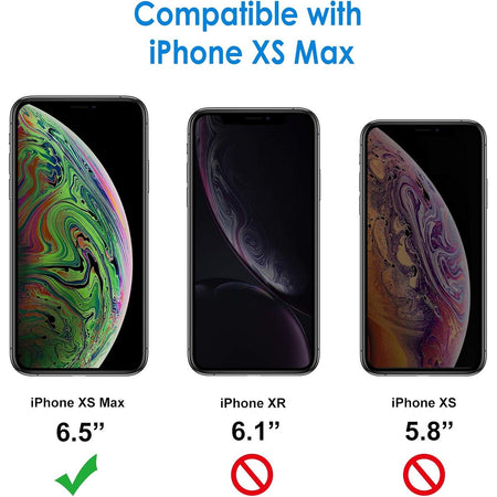 Entronix Glitter Clear Case for Apple iPhone XS Max, Crystal Clear Sparkly Bumper Cover - Entro Retail