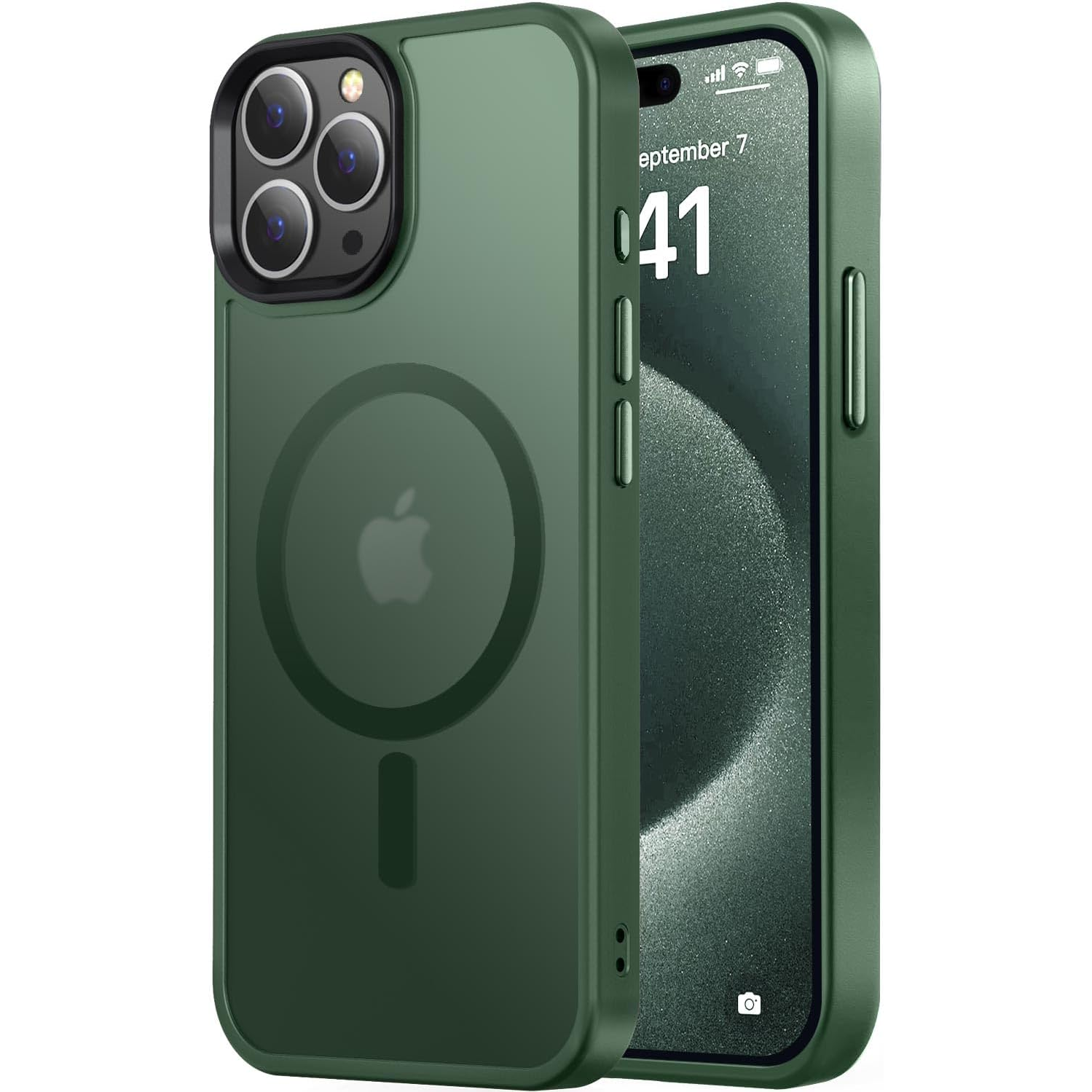 Entronix [Magnetic] Case Compatible with iPhone 14 Pro - Translucent Frosted Matte