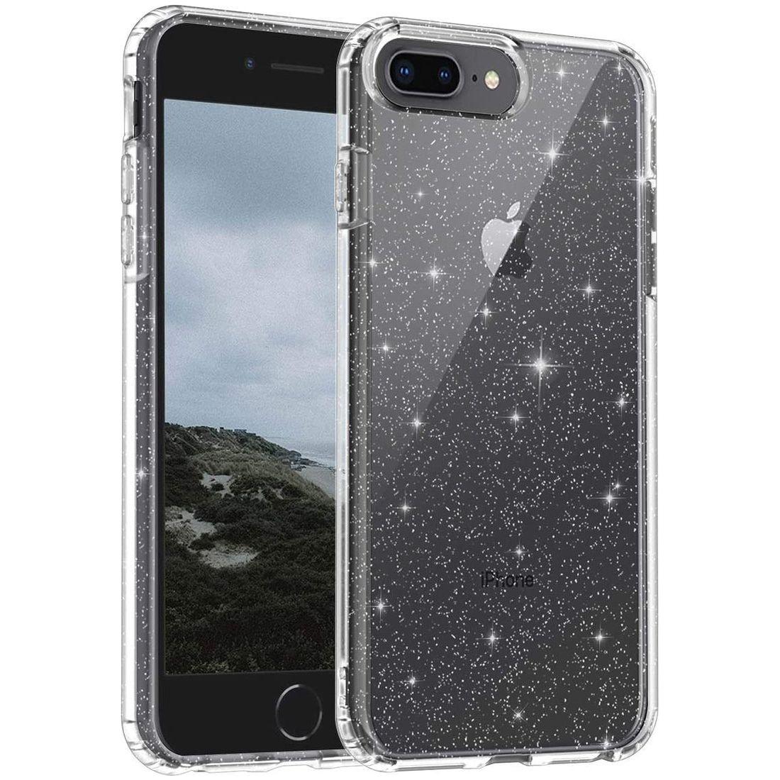Entronix Apple iPhone 8 Plus/7 Plus Crystal Clear Case - Glitter - Entronix