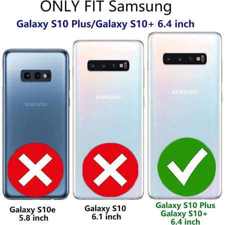 Entronix Heavy Duty Case for Samsung Galaxy S10 Plus, Triple-Layer & Full Protection, - Entro Retail