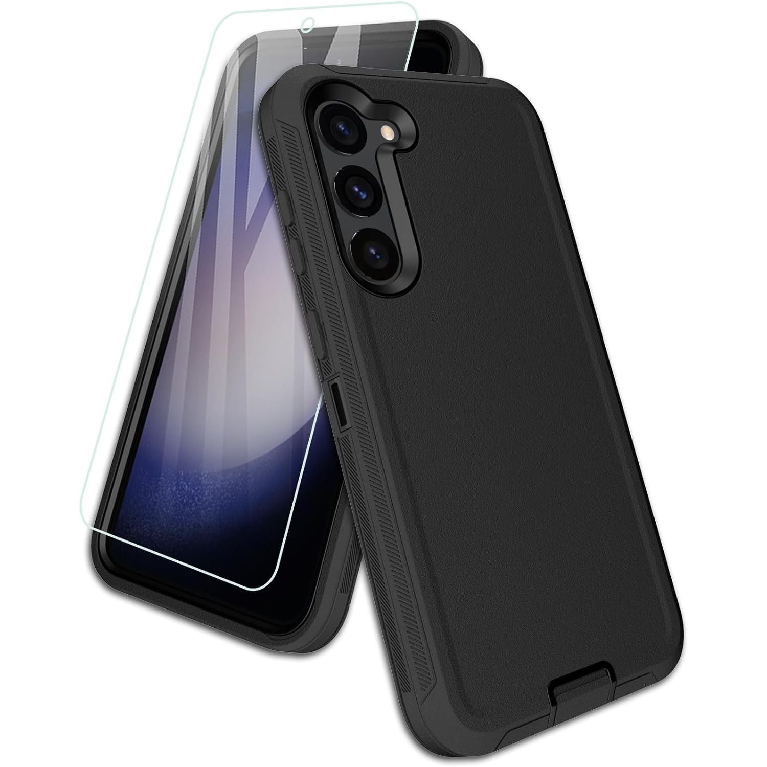 Entronix 2-in-1 Bundle for Samsung Galaxy A52, Heavy Duty Case & Clear Tempered Glass Screen Protector, Full Protection & Easy Installation - Entro Retail