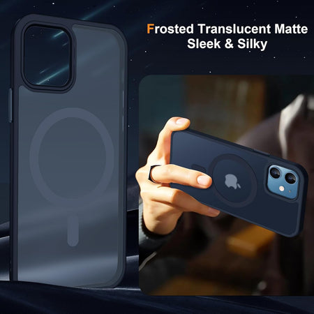 Entronix Apple iPhone 12 [Magnetic-Compatible] Clear Case & 2 Tempered Glass Screen Protectors - Entronix