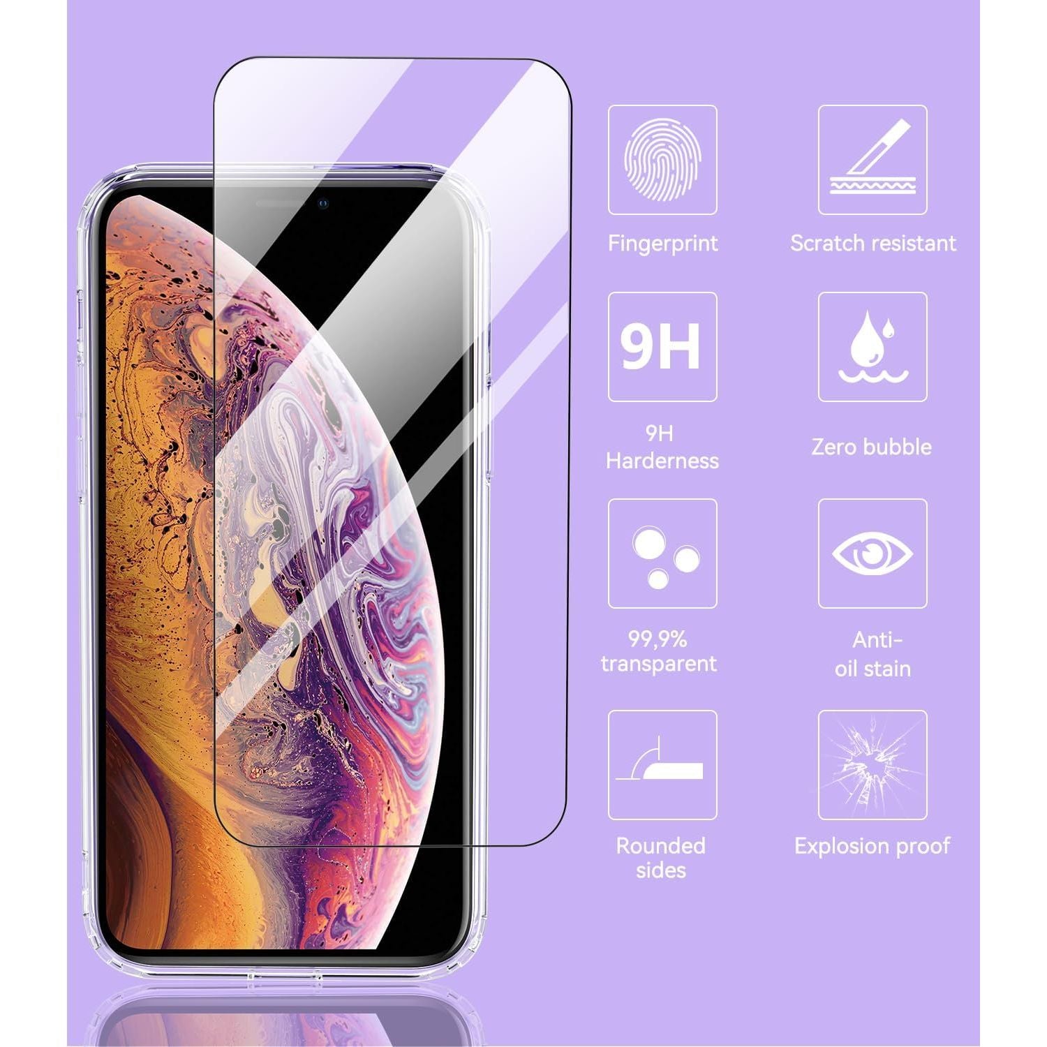 Entronix Bundle Compatible with iPhone XS Max - [Magnetic] Clear Case & 2 Clear Screen Protectors