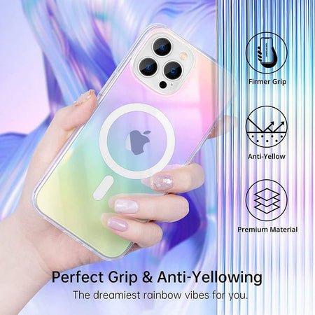 Entronix Apple iPhone 14 Pro [Magnetic-Compatible] Crystal Clear - Holo Case - Entro Retail