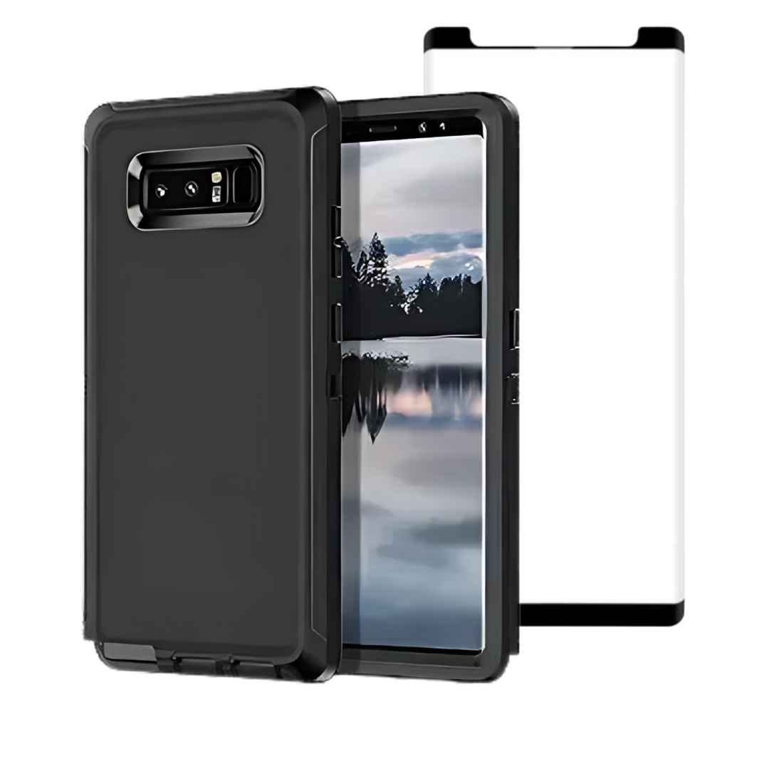 Entronix Bundle Compatible with Galaxy Note 9 - Heavy Duty Case & 1 Clear Screen Protector
