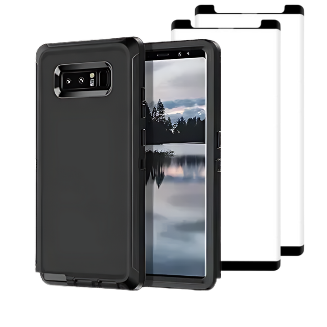 BUSamNote8HeavyDutyBlack2TGClear