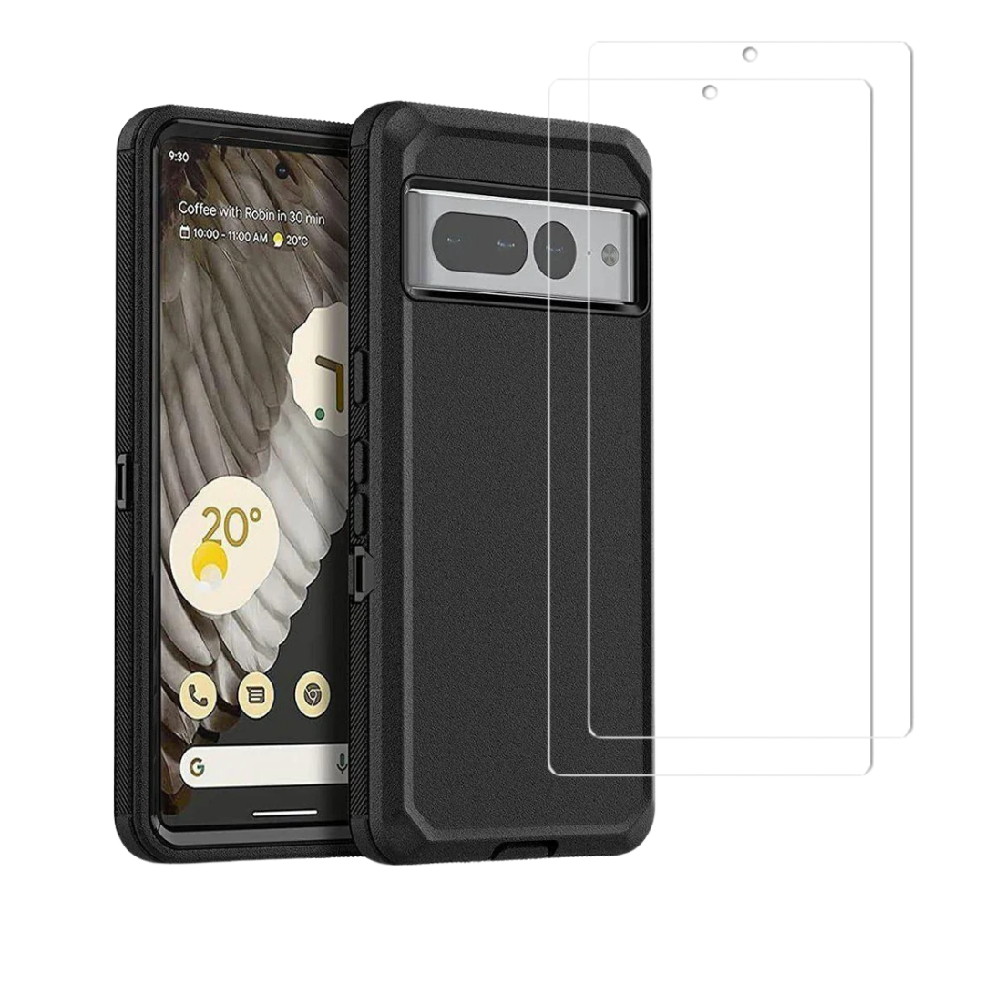 BUPixel7ProHeavyDutyBlack2TGClear2Cam