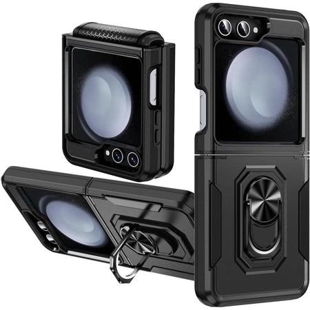 Entronix Samsung Galaxy Z Flip 5 Case - Guard Ring Holder, Dual Layer Protection - Entro Retail
