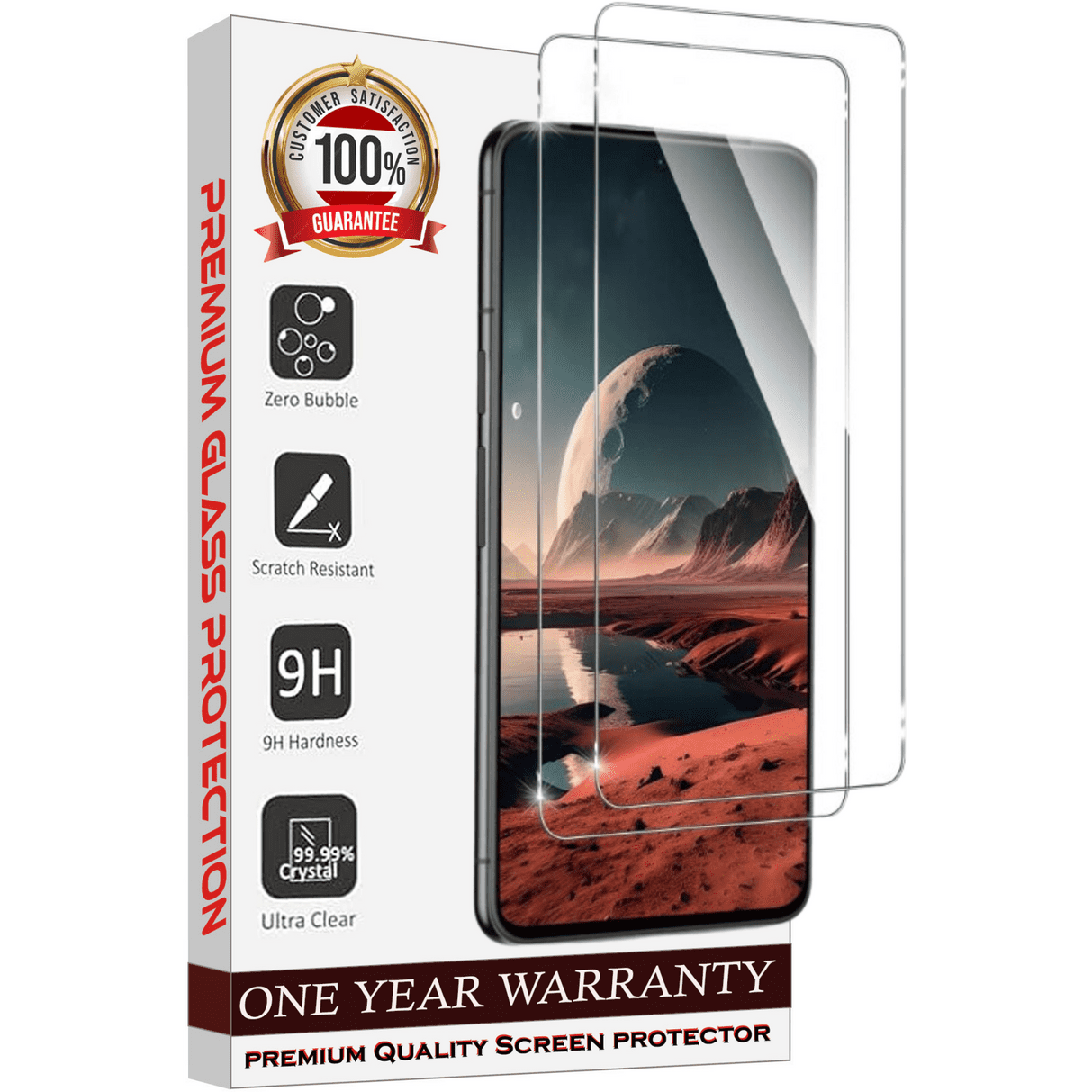 Entronix Clear Screen Protector Compatible with Pixel 7 Pro - 2-Piece Combo