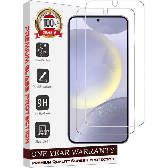 Entronix Clear Screen Protector Compatible with Galaxy S10 Plus - 2-Piece Combo