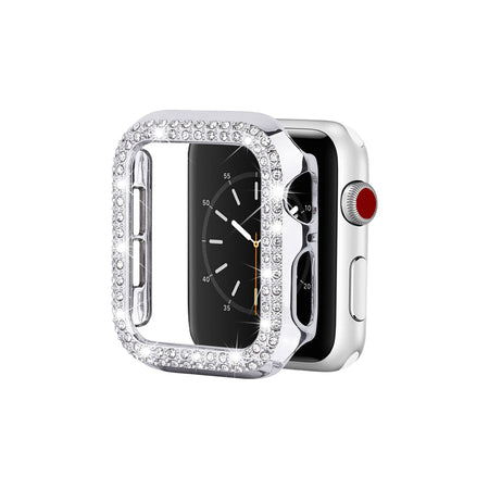 Entronix Apple Watch Series 9/8/7, 45mm Case - Built-In Screen Protector & Rhinestone Diamonds, - Entronix