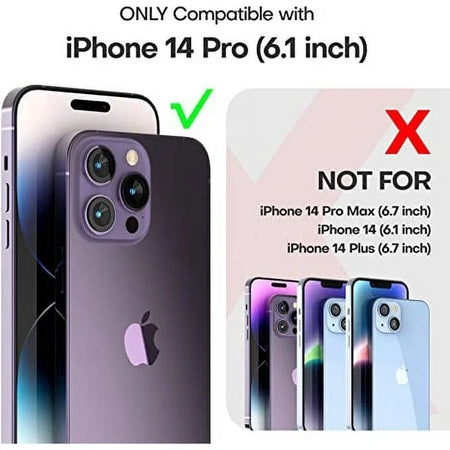 Entronix Heavy Duty Case for Apple iPhone 14 Pro - Triple Layer Bumper Cover, Protective Smartphone Accessories - Entronix