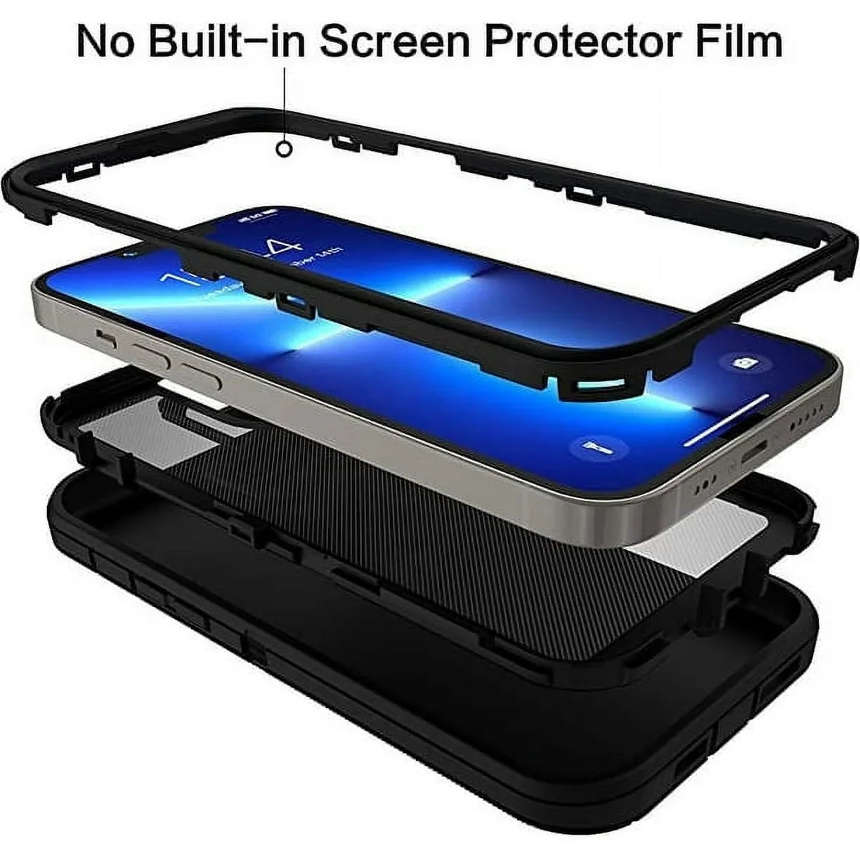 Entronix Case Compatible with iPhone 12 Pro Max - Triple-Layer Heavy Duty Protection