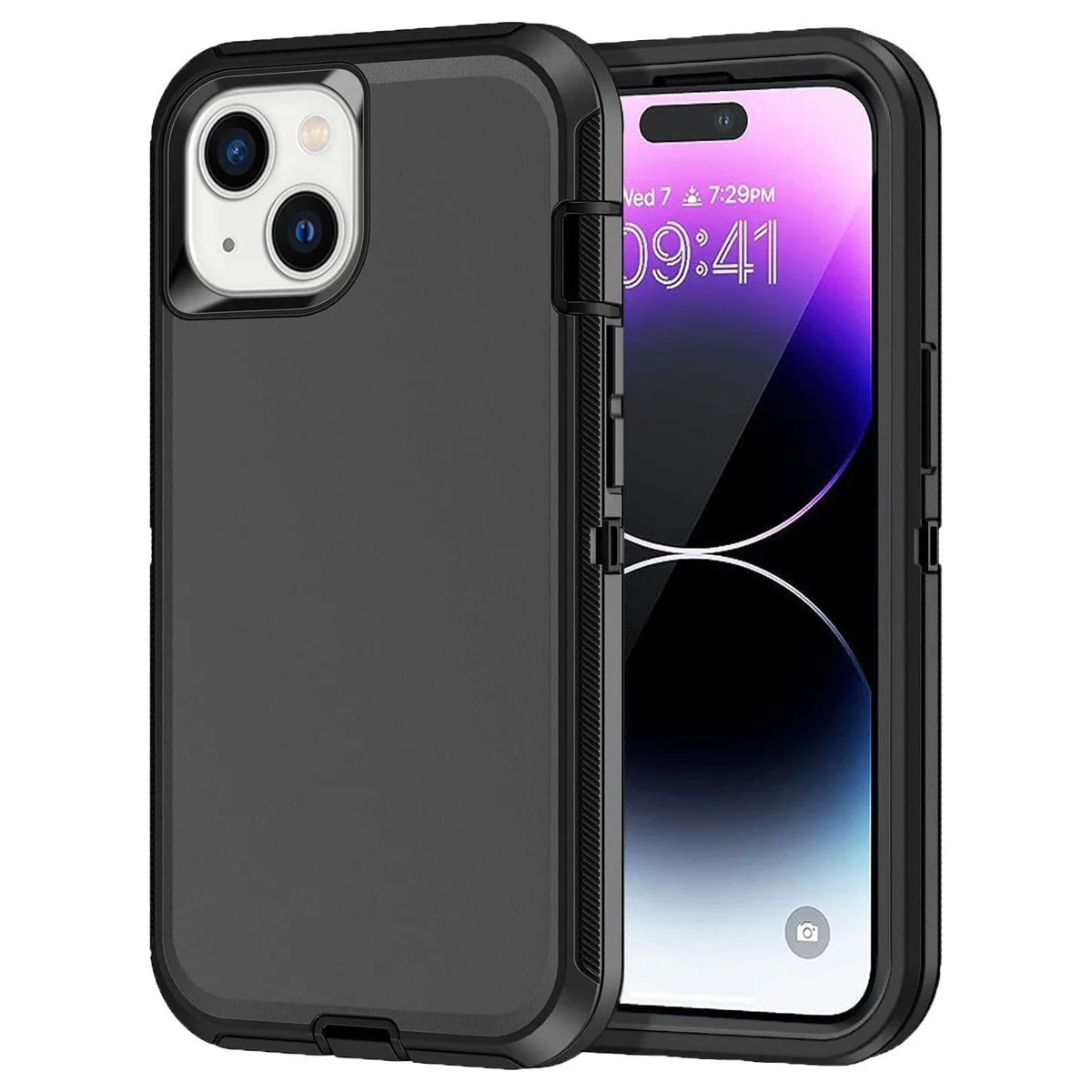Entronix Heavy Duty Case for Apple iPhone 15 - Triple Layer Bumper Cover, Protective Smartphone Accessories - Entronix