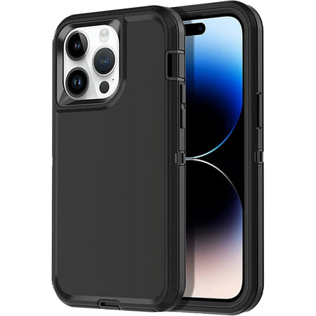 Entronix Heavy Duty Case for Apple iPhone 14 Pro - Triple Layer Bumper Cover, Protective Smartphone Accessories - Entronix