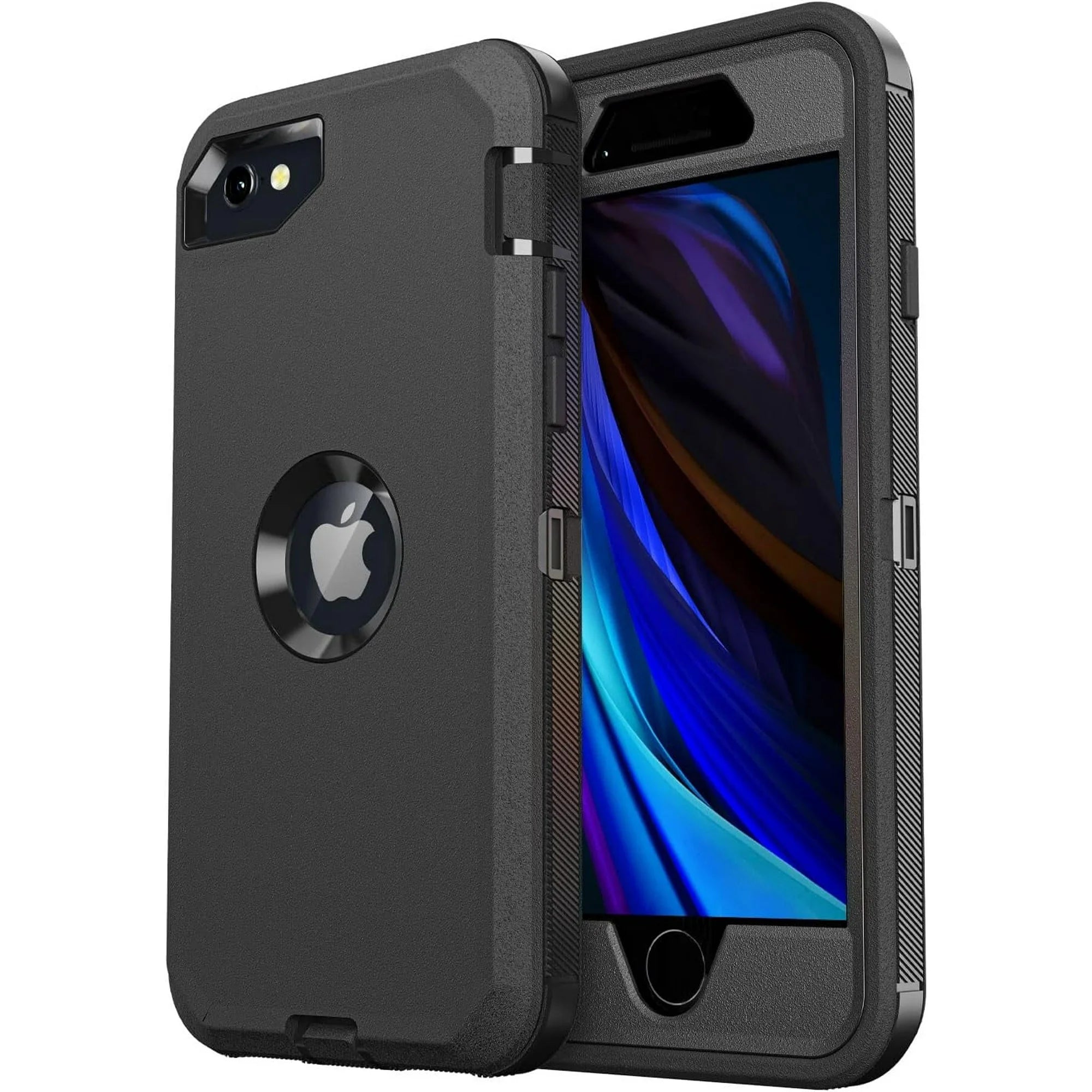 Entronix Heavy Duty Case for Apple iPhone 8 - Triple Layer Bumper Cover, Protective Smartphone Accessories - Entronix
