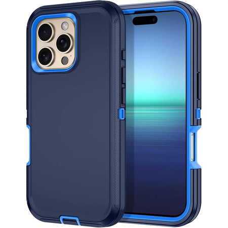 Entronix Heavy Duty Case for Apple iPhone 16 Pro Max - Triple Layer Bumper Cover, Protective Smartphone Accessories - Entronix