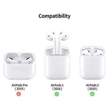 Entronix Apple AirPods 1st/2nd Gen Case - Liquid Silicone Cover, - Entronix