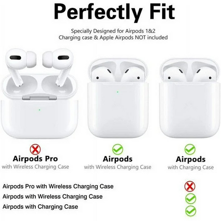 Entronix Apple AirPods 1st/2nd Gen Case - Liquid Silicone Cover, - Entronix