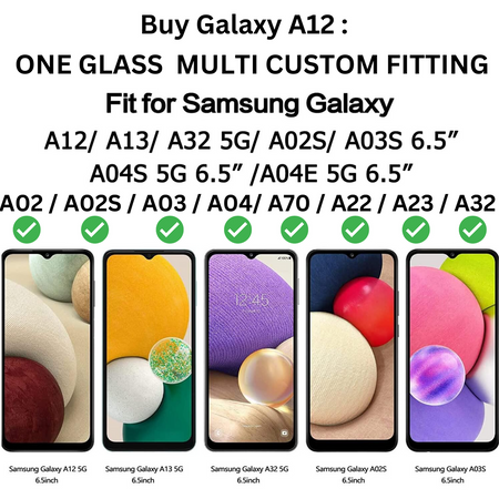 Entronix 2-Pack for Samsung Galaxy A02, Clear Tempered Glass Screen Protector - Entro Retail