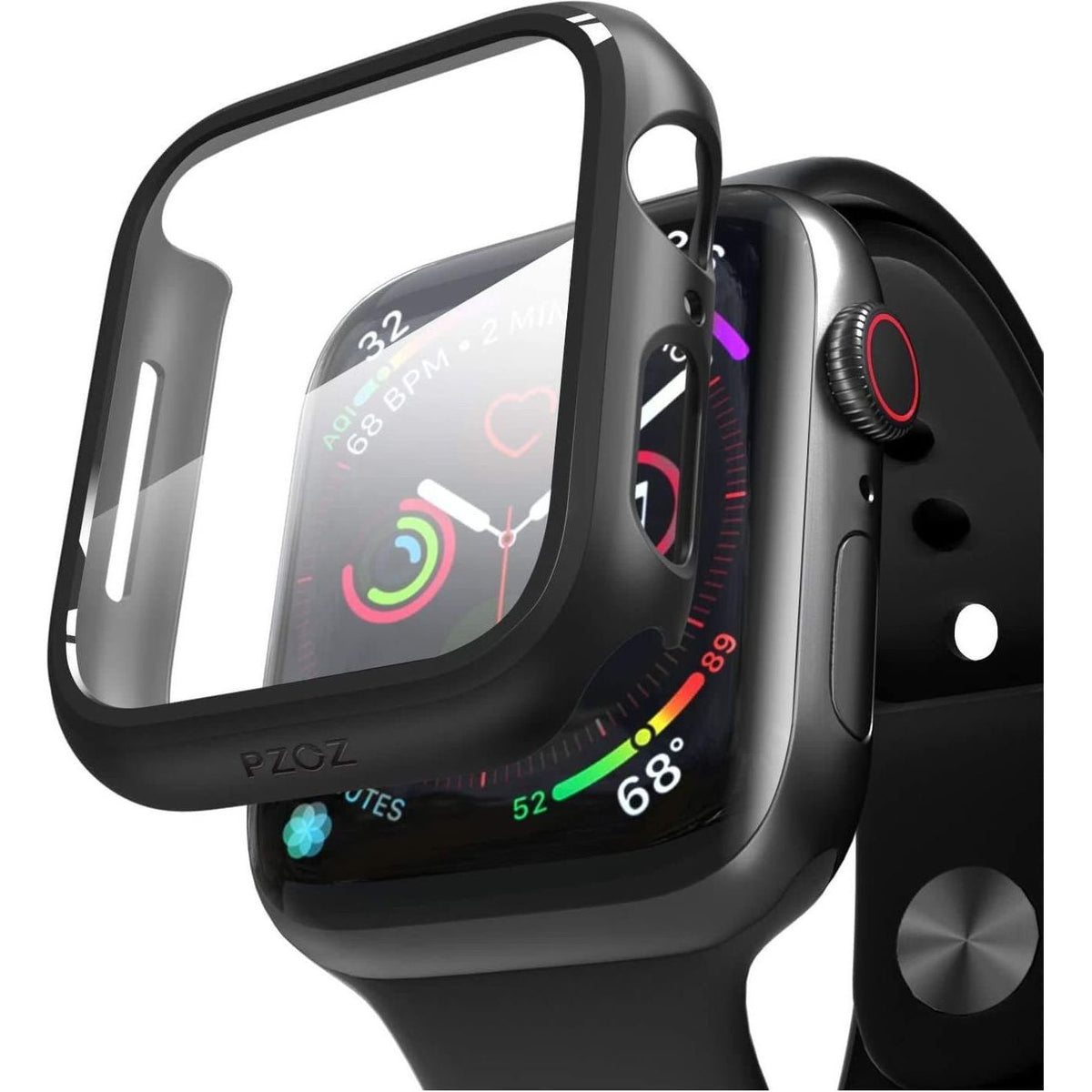 Entronix Apple Watch Series 10, 46mm Case - Built-In Screen Protector, - Entronix