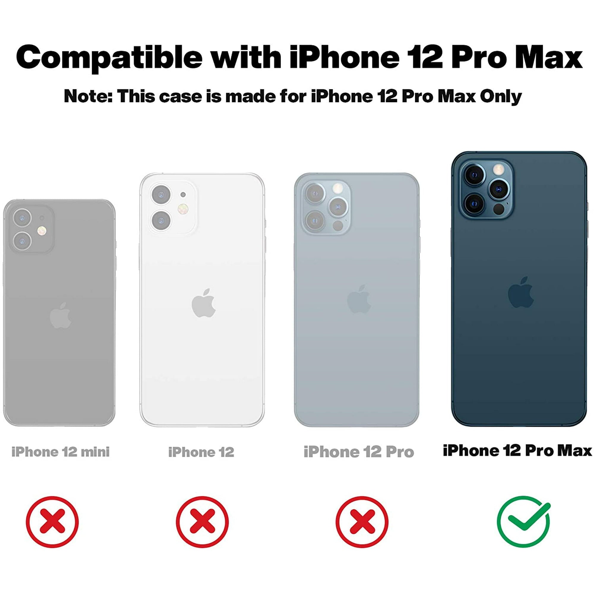 Entronix Case Compatible with iPhone 12 Pro Max - Translucent Frosted Matte