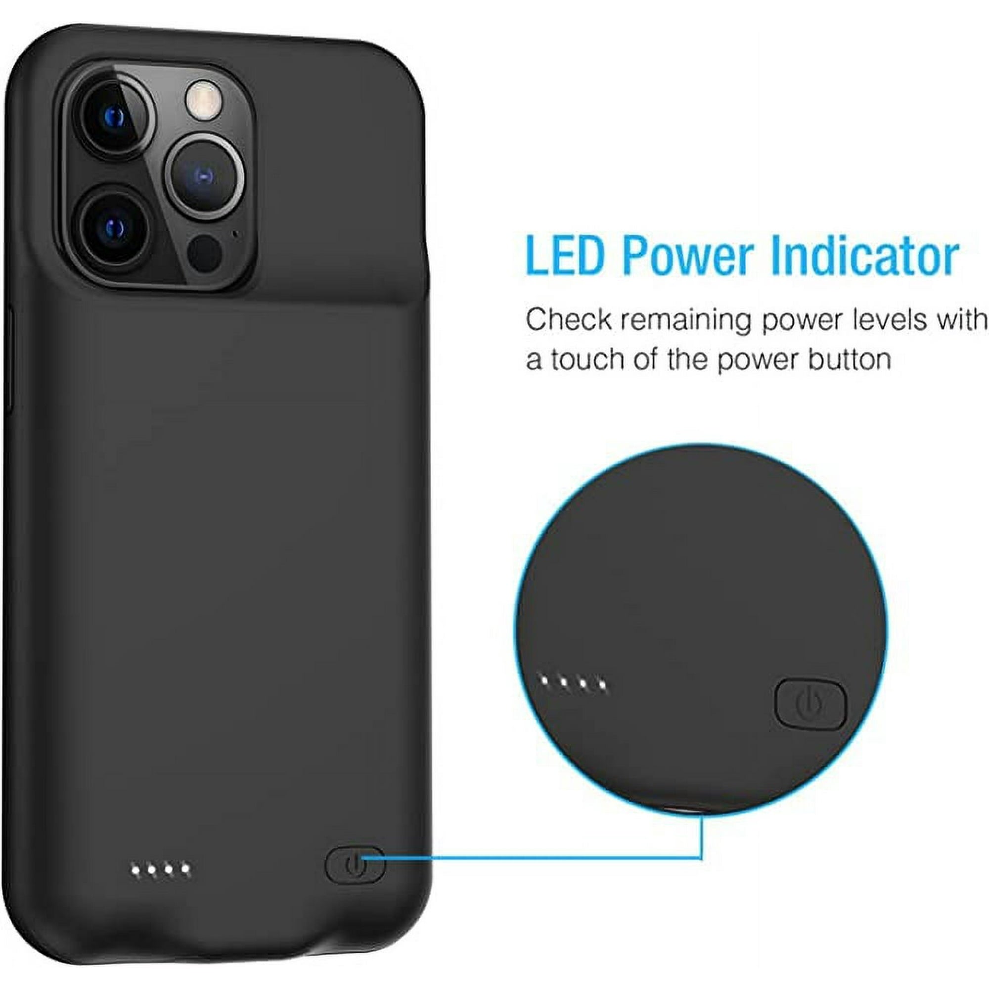 Entronix Case Compatible with iPhone 14 Pro - [7000mAh] Charging Powerbank Cover