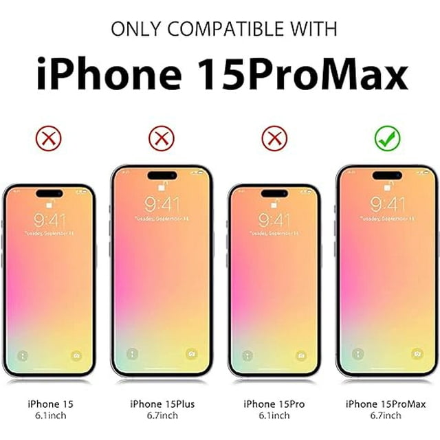 Entronix Anti-Spy Privacy Screen Protector Compatible with iPhone 15 Pro Max - 2-Piece Combo
