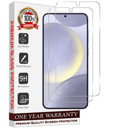 Entronix Case Tempered Glass Screen Protector Designed for Samsung Galaxy S21 FE Glass, Anti Scratch, Bubble Free with Easy Installation, Pack of 2 - Entro Retail