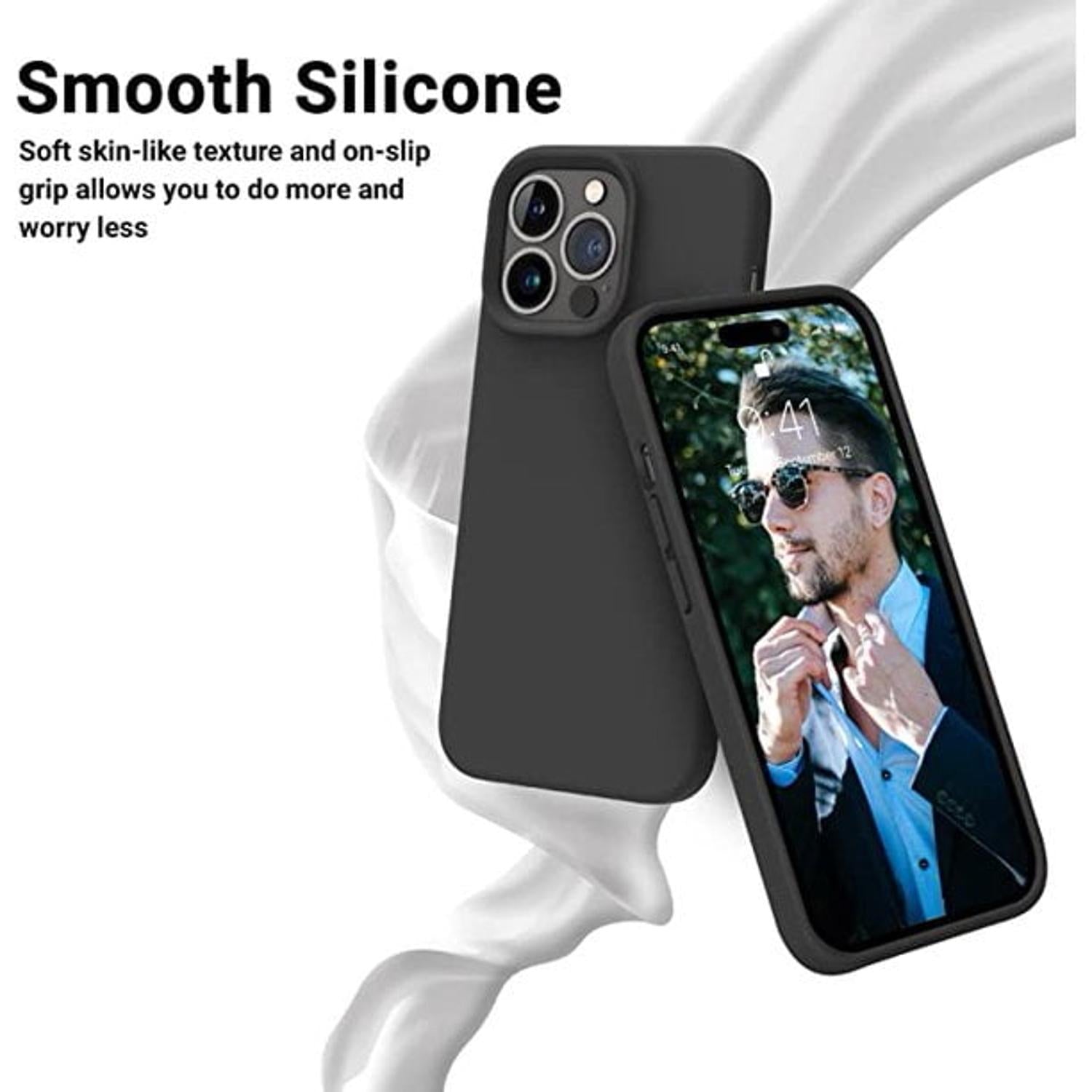 Entronix Case Compatible with iPhone 15 Pro Max - Soft-Touch Liquid Silicone