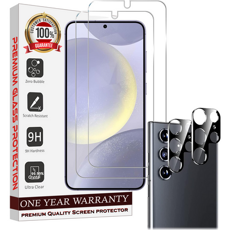 Entronix Case Screen Protector Bundle with Camera Cover for Samsung Galaxy S23 Ultra Clear Built Anti Scratch, Bubble Free Easy Install,2 PACK - Entro Retail